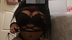 curvy teen shows off her new cute bra