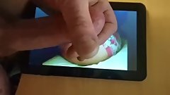 wank and cum on my girlfriend