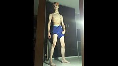 blue shorts constrain me