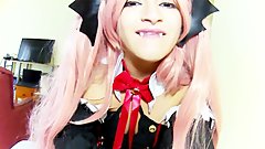 Krul Tepes Cosplay Throat Destruction 1 hour gagging