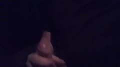 Playing with my cock in the work van