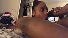 She was playing games I put it in her mouth before heâ€™s back