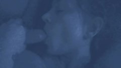 Moist lips spit on my cock