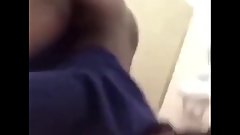 Fucked her in a bathroom floor and had her pussy farting