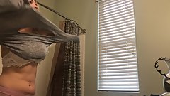 18 year old EPIC spy after shower on barrel racing step sister