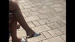 Hot teen shoeplay in sandals