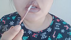 Lipstick Application (Lip Fetish)