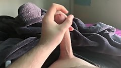 Solo male cum shot