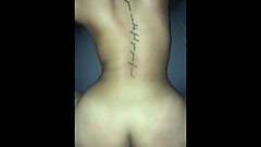 Teen with nice ass takes big dick doggy style.