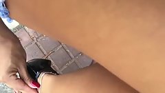 Very hot teen outdoor masturbration