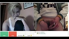 Short hair Ukraine teen is shocked when seeing man cum in 30 seconds