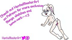 Lola Bunny posing ready to get some Fan art Speed drawing
