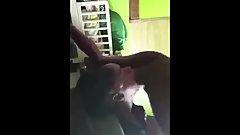 Young ebony thot gets face fucked