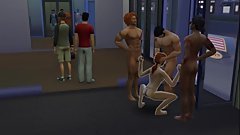 creampie orgy at the gym - multiple creampies - face cumshaw