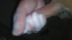 Playing with my cock in the shower