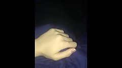 Cumming in my momâ€™s panties in bed