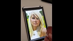 First cum tribute to hot blonde girl