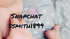 Soaking wet pussy glass dildo