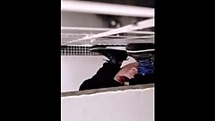 nice sneakers chinese masturating in toilet