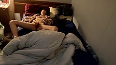 TEEN STEP-SISTER CAUGHT MASTURBATING ON SPY CAM