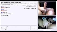 Omegle Teen Girl Angelina rub her wet Pussy