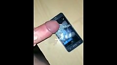 Cumtributing my newly shaved friend Lily's pussy