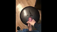 Cock massage with cum ending