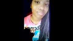 Dreadlocks ebony with perfect teeth cum tribute