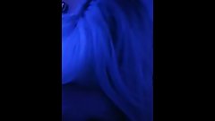 Shy girlfriend gives boyfriend blowjob