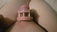 Sissy Whiteboi Put in Chastity