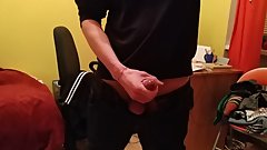 cumshot almost hits the phone :D