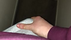 Stroking my cock through my clothes