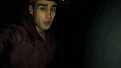 Middle eastern teen fat cock car park jerk off