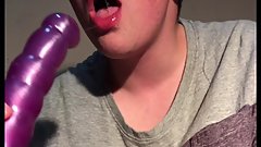 DP and deep throating my dildo 4K