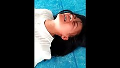 18 year old teen gets punished by God by fucking her in front of servants