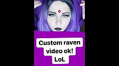Topless raven video