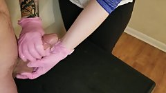 Femdom milking male slave training