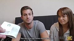 HUNT4K. Tricky guy fucks for cash hot chick who needed accommodation