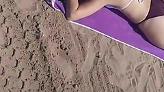 Teen thong on the beach