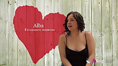 Big dicked black guy breaks Alba's teen pussy