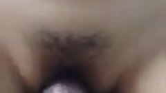 Thai pussy slides over cock