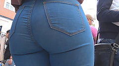 GluteusDivinus - Little teen ass in blue jean