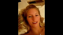 Blonde shy teen romantic masturbation on cam