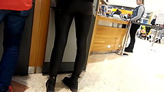 girll in leather pants