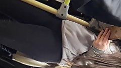 Frontal da ninfeta no bus