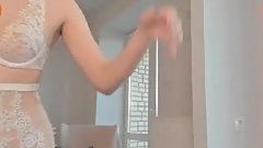 Amazing teen 2 showing Tits in lingerie