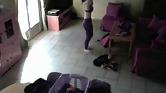 IP Camera-Sporty Teen Changing