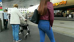 Hot Ass in tight pants