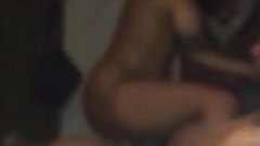 Slim thick ebony fucks side her friend