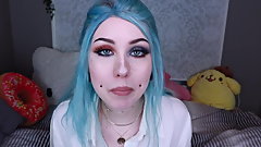 PIERCED CHEEKS 0 - EARRINGS THROUGH MY CHEEK PIERCINGS